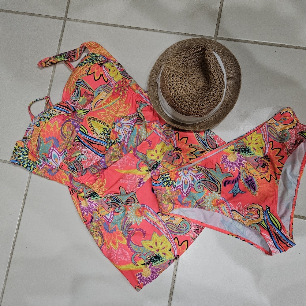 2 piece swim dress set